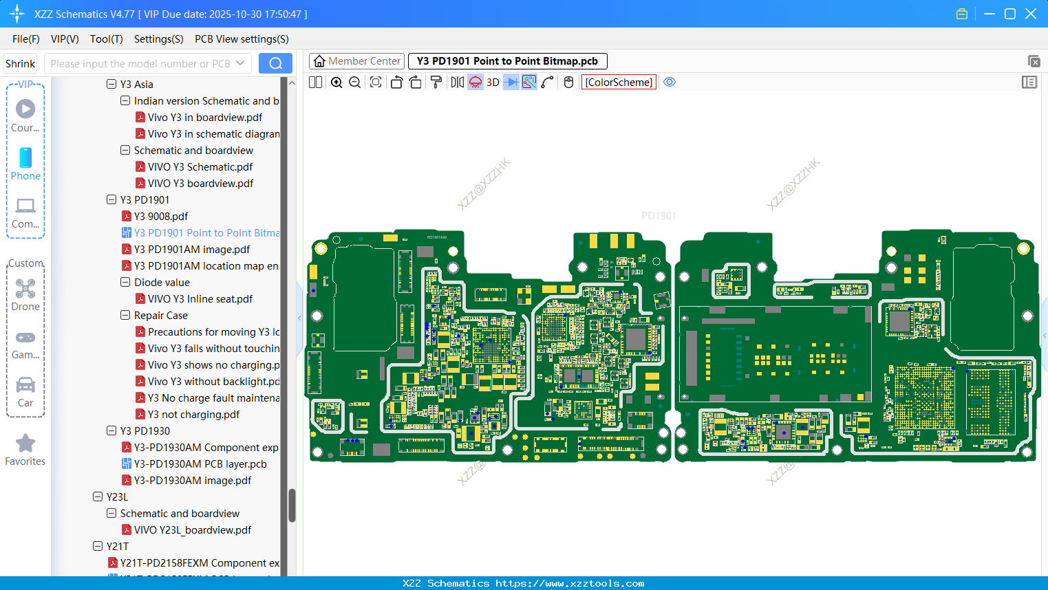 VIVO Y3 PD1901 Point To Point Bitmap
